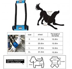 뒷다리용 opsient 휴대용 개 슬링 개 보조용 후방 리프트를 돕는 엉덩이 지지 하네스 소형 중형 및 대형견용 십자인대 재활 뒷다리 지지대