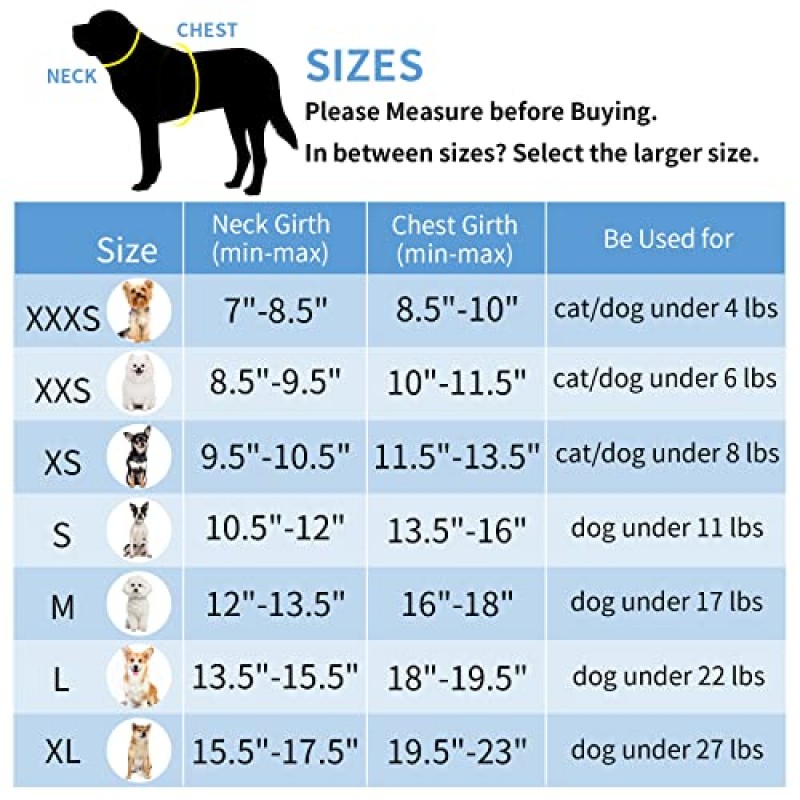 AIITLE 소프트 메쉬 개 하네스 및 산책용 줄 세트 - 스텝 인 조끼 하네스, 반사 밴드, 조절 가능 풀 없음 애완동물 용품, 소형견 및 집고양이용 블루 XS