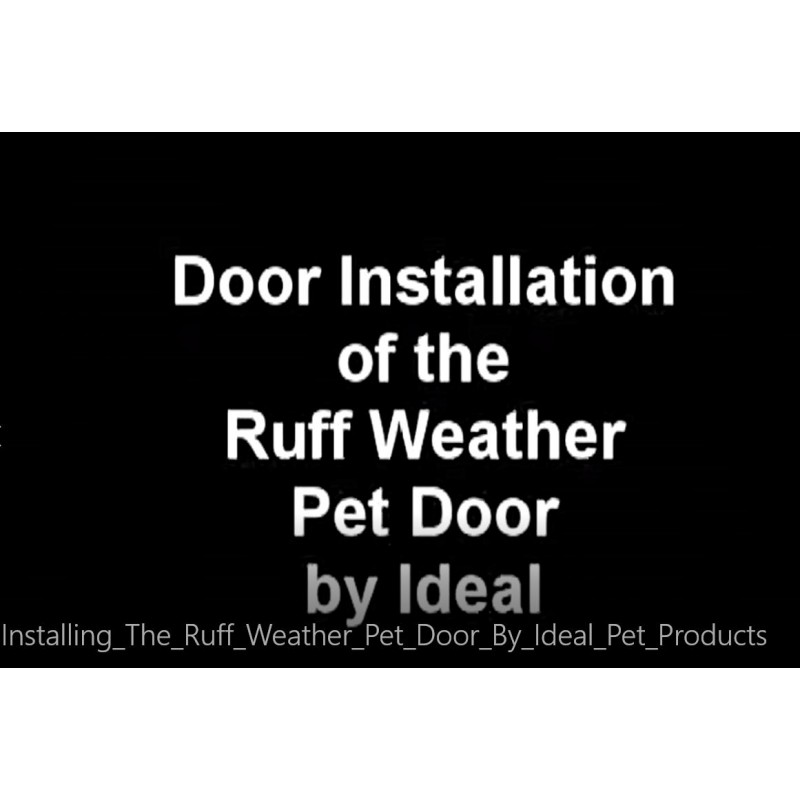 Ideal Pet Products 디자이너 시리즈 Ruff-Weather 애완동물 도어(신축 프레임 포함, 중간 7.25