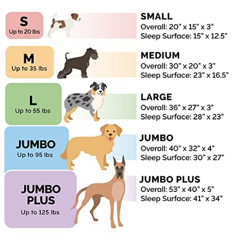 Furhaven 중형/소형견용 정형외과용 개 침대, 탈착식 볼스터 및 세탁 가능 커버 포함, 최대 35파운드의 개용 - 셰르파 & 셔닐 소파 - 오리온 블루, 미디엄