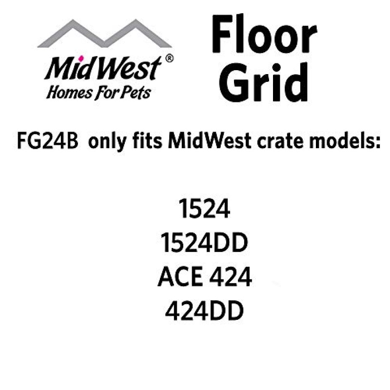 개 상자용 애완 동물 바닥 그리드를 위한 MidWest 주택; 높은 바닥 그리드; 적합 모델 1324TD, 1524, 1524DD, 424, 424DD, 1924, 1924DD, 1624 곡선 슬라이드 볼트 래치, 1624DD 곡선 슬라이드 볼트 래치