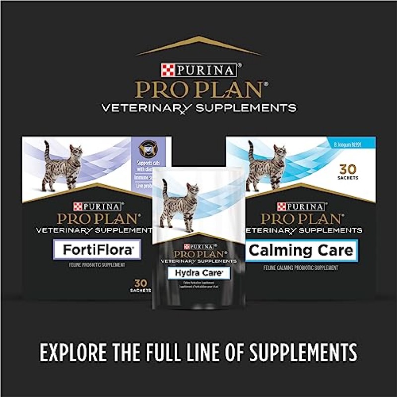 Purina Pro Plan 수의학 보조제 설사가 있는 고양이를 위한 FortiFlora Cat 프로바이오틱 보조제 - 30ct. 상자