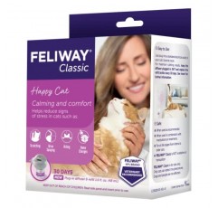 FELIWAY 클래식 고양이 진정 페로몬 디퓨저, 30일 스타터 키트(48mL)