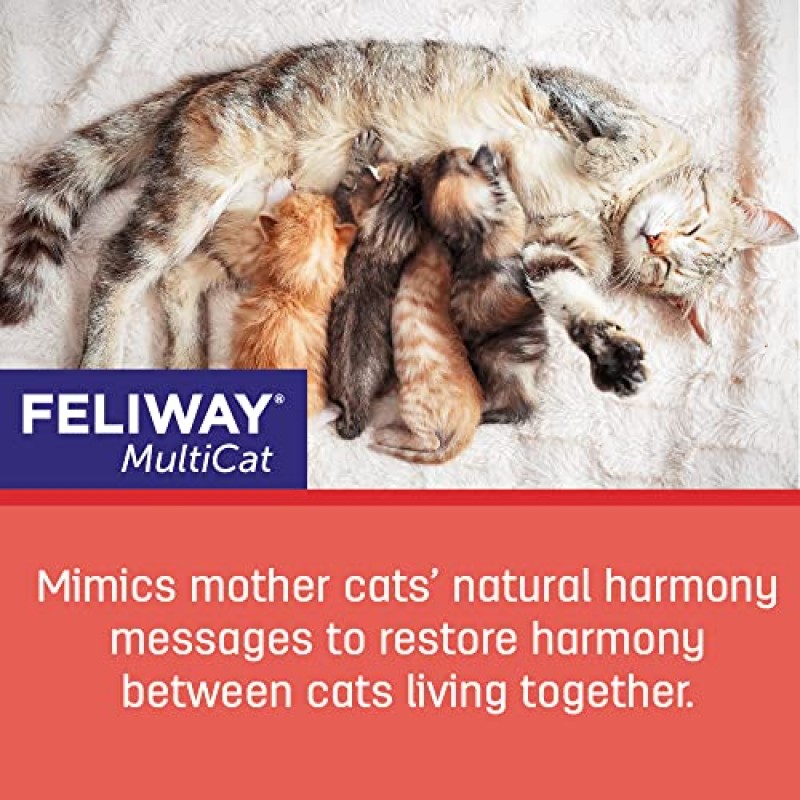 FELIWAY MultiCat 카밍 페로몬, 30일 리필 - 3팩