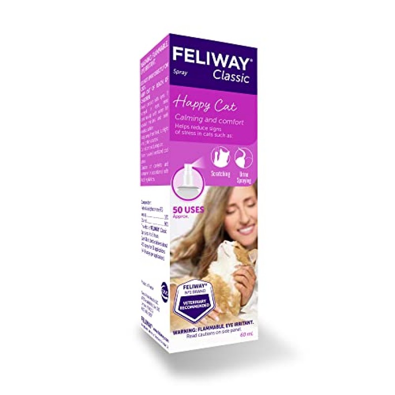 FELIWAY 클래식 고양이 진정 페로몬 스프레이(60mL)