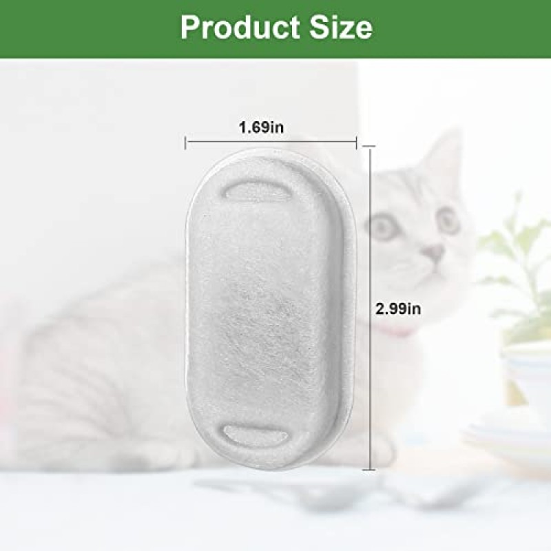 Carcent 고양이 분수 필터, 16 팩 스테인레스 스틸 67oz/2L 애완 동물 분수용 고양이 분수 필터, 애완 동물 마시는 분수용 교체 필터