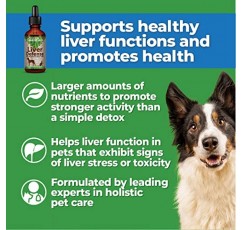 Animal Essentials 개와 고양이를 위한 간 보호 간 지원, 1 액량 온스 - 미국산, 민들레 & 밀크씨슬