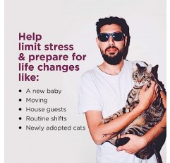 Comfort Zone 3 리필 고양이 평온한 집을 위한 페로몬 디퓨저 리필(90일) | 수의사 추천 | 고양이의 스트레스를 줄이고 살포, 긁기 및 기타 문제 행동을 줄입니다.