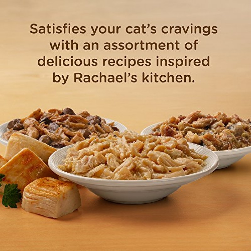 Rachael Ray Nutrish Natural Wet Cat Food, 치킨 러버스 버라이어티 팩, 2.8온스 컵(12팩), 곡물 없음