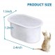 SAMANIJA10팩 고양이 정수 필터 교체, WOPET W300&W300B&W500 67oz/2L 및 3.5L 애완동물 분수와 호환 가능