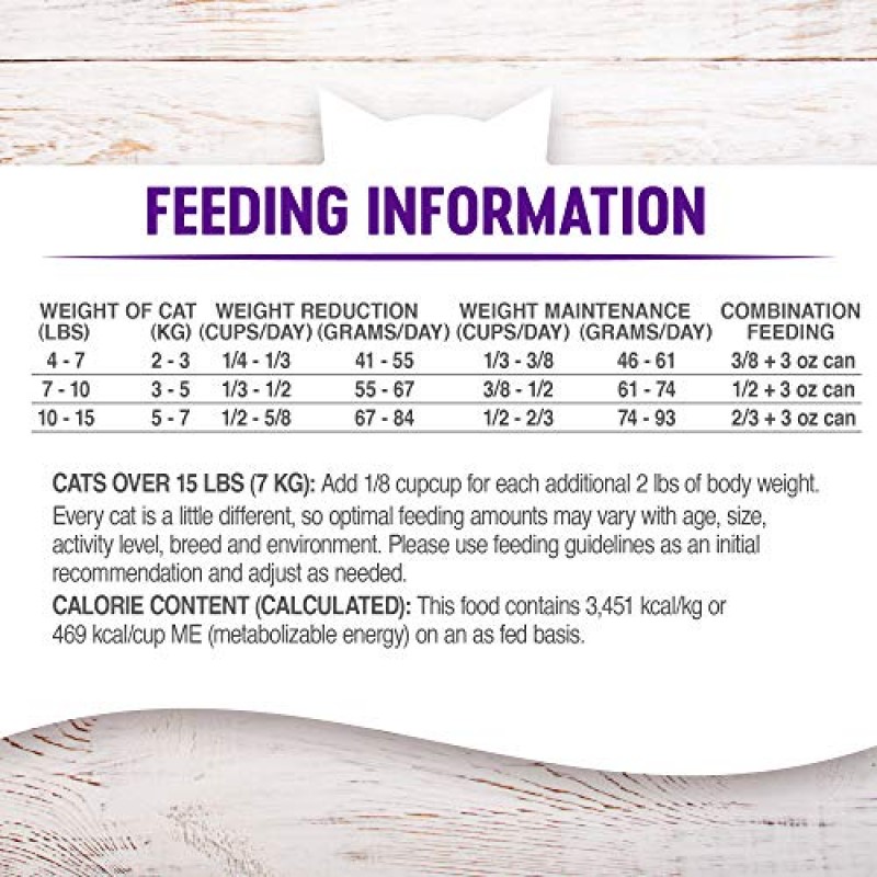 Wellness 천연 애완동물 식품 완전 건강 곡물 무함유 실내 건강한 체중 치킨 레시피 건식 고양이 사료, 5.5파운드 가방