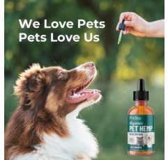 PB Pets 개와 고양이용 대마 오일 - 유기농 재배 - 미국산 - 불안, 고관절 및 관절, 통증, 관절염 및 스트레스에 도움 - 오메가 복합체 함유(1팩)