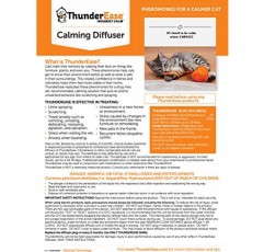 ThunderEase Cat 진정 페로몬 디퓨저 키트 | FELIWAY 제공 | 긁힘, 소변 뿌리기, 표시 및 불안 감소(30일분)