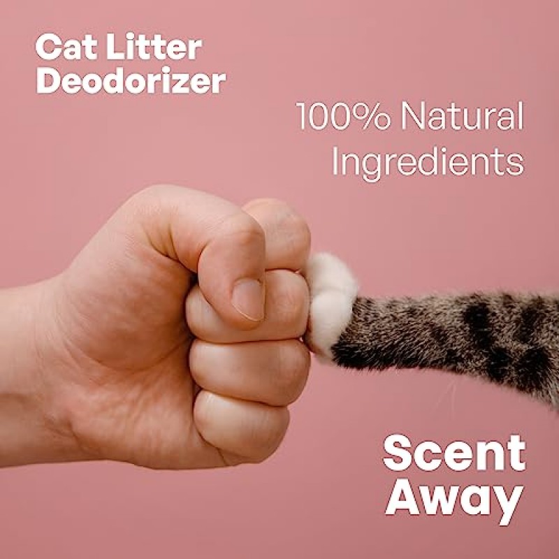 향기로운 고양이 쓰레기 탈취제 쓰레기 상자 냄새 제거기 | 활성탄을 함유한 무향 고양이 쓰레기 탈취제 | 고양이 냄새를 제거하여 집을 신선하고 깨끗하게 유지합니다(1팩)