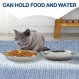 Kathson 8 Pcs 스테인레스 스틸 고양이 먹이 그릇, 교체 수염 구호 고양이 금속 접시, 애완 동물 먹이 스탠드, 식기 세척기 안전 (7.88 인치 직경)에 적합한 얕은 넓은 고양이 및 개밥 및 물 그릇
