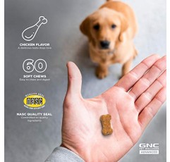 GNC for Pets 개를 위한 고급 비뇨기 지원 | 모든 개 요로 지원을 위한 소프트 츄 개 보조식품 | 요로 건강을 위한 소프트 츄 치킨맛 강아지 보조식품 60개