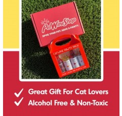 PetWineShop 캣와인 포티팩 캣닢와인 캣와인 세트 고양이용 선물세트(레드팩)