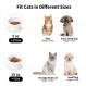 Nucookery 세라믹 고양이 먹이 그릇 높이 올려 기울어진 그릇 애완동물의 척추와 목 보호, 구토 방지 고양이 그릇, 소형견 고양이 새끼 고양이 용품(5", 순백색)