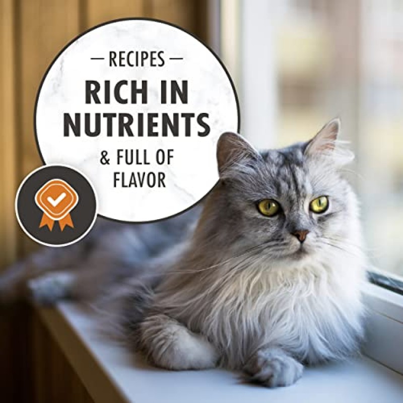 NUTRO 건강 필수품 천연 건식 고양이 사료, 실내용 고양이 성인용 닭고기 및 현미 레시피 고양이 사료, 5파운드 가방
