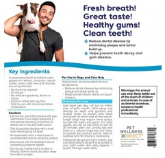 개 구취 청정제: 개와 고양이의 구취 제거 및 구강 질환 예방 - 알로에 베라가 함유된 치아 청소 스프레이 - 플라그 및 치석 제거제, 애완동물용 구강 위생용품(1팩)