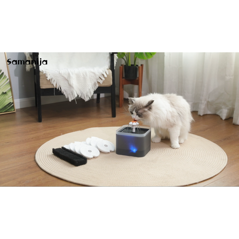 KuangBiao 6팩 필터 교체, Wonder Creature 및 AONBOY 67oz/2L 고양이 식수대(프리필터 스폰지 포함)와 호환 가능