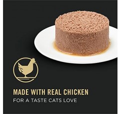 Purina Pro Plan 털볼 컨트롤 고양이 사료 젖은 페이트, 털볼 치킨 앙트레 - (24) 3 oz. 캔