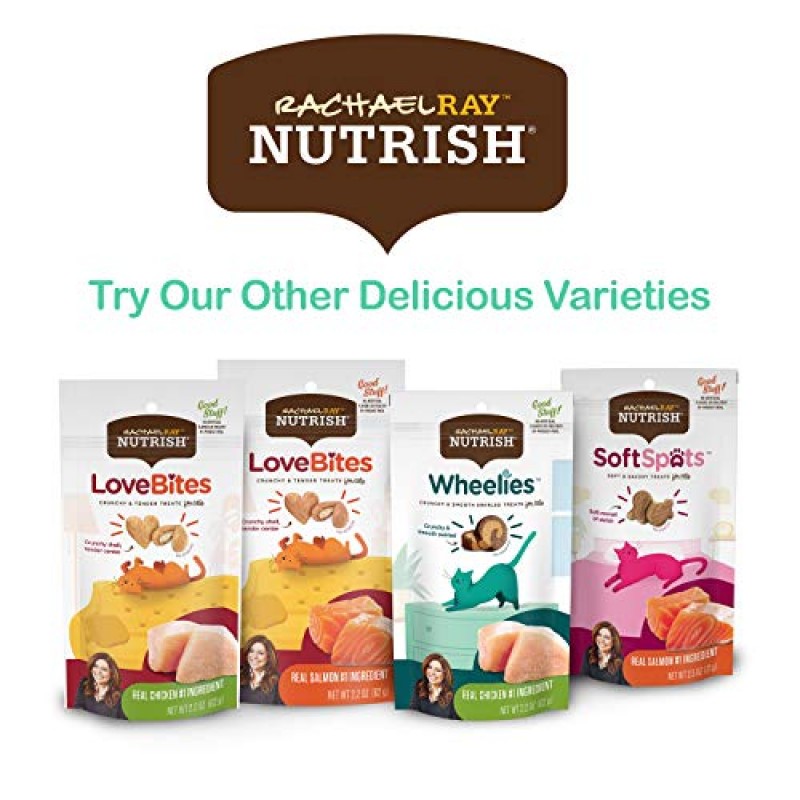 Rachael Ray Nutrish Love Bites 고양이 간식, 닭고기, 30온스