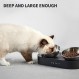 PETKIT CYBERTAIL - 스테인레스 스틸 제기 그릇 - 기울어진 음식 및 먹이 그릇, 미끄럼 방지, 고양이와 소형견을 위한 유출 없음