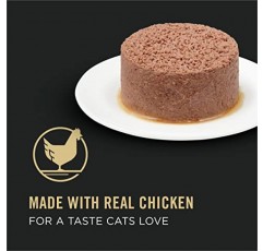 Purina Pro Plan 민감한 피부와 민감한 위 고양이 사료 젖은 페이트, 곡물이 없는 치킨 앙트레 - (24) 3 Oz. 캔
