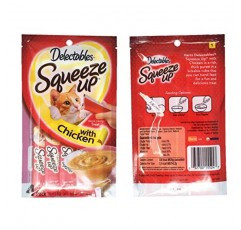Delectables Squeeze Up Hartz Cat Treats 3가지 맛 버라이어티 팩 번들(참치, 닭고기, 참치 및 새우; 각 2.0온스)