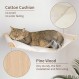 고양이 해먹 고양이 벽 선반 2단계, 벽걸이형 선반용 고양이 해먹 및 수면용 농어, 고양이 벽 가구 고양이 침대