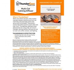 ThunderEase Multicat 진정 페로몬 디퓨저 리필 | FELIWAY 제공 | 고양이의 갈등, 긴장, 싸움 감소(30일분)