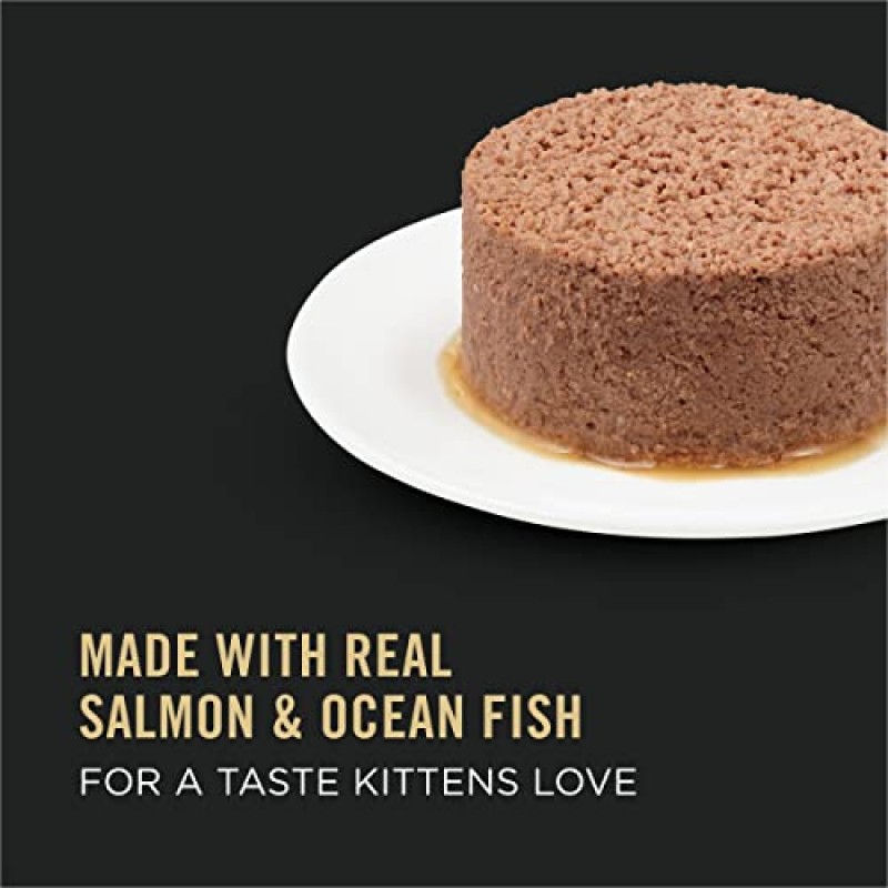 Purina Pro Plan 젖은 고양이 사료 페이트, 연어 및 바다 생선 앙트레 - (24) 3 oz. 풀탑 캔
