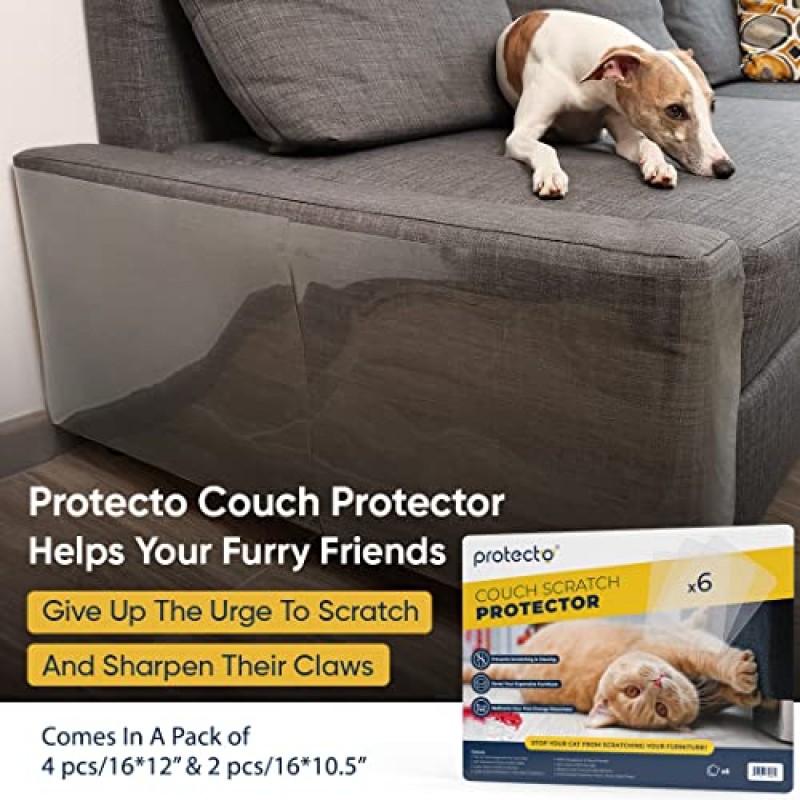 PROTECTO® 6팩 고양이 스크래치 가구 보호 장치(가위 포함) - 16