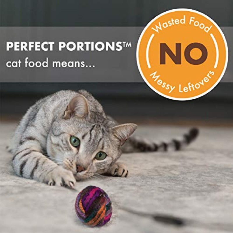 NUTRO PERFECT PORTIONS 페이트 멀티팩 리얼 치킨 & 칠면조 습식 고양이 사료 트레이, 2.64온스 - 12개(2팩)
