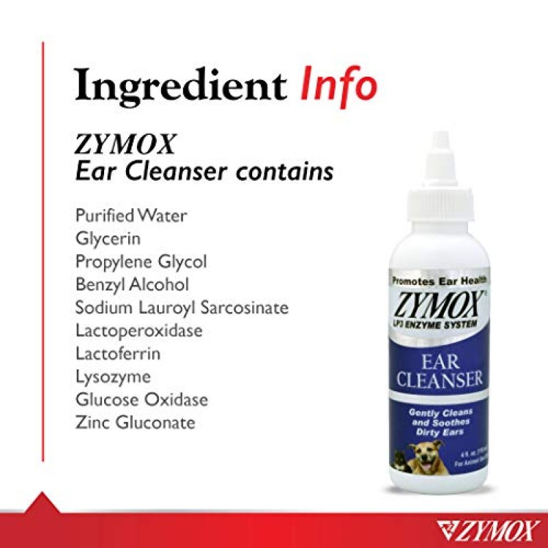 생체 활성 효소가 포함된 Zymox 귀 세척제, 4온스