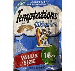 Temptations Cat Treats 3가지 맛 다양한 가치 팩, 1파운드(3팩)