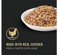 Purina Pro Plan 요로 고양이 사료, 젖은 고양이 사료 그레이비, 요로 건강 치킨 앙트레 - (24) 5.5 Oz. 캔