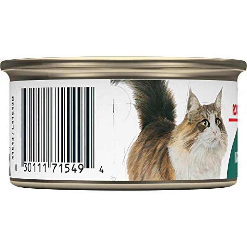 Royal Canin Feline Health Nutrition Instinctive 7+ 얇은 조각 그레이비 통조림 고양이 사료, 3온스 캔