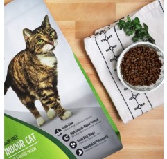 Nulo 프리스타일 실내 고양이 사료, 프리미엄 곡물 없는 건식 작은 바이트 사료, 소화 건강 지원을 위한 BC30 프로바이오틱이 포함된 천연 동물성 단백질 레시피 14파운드(1팩)