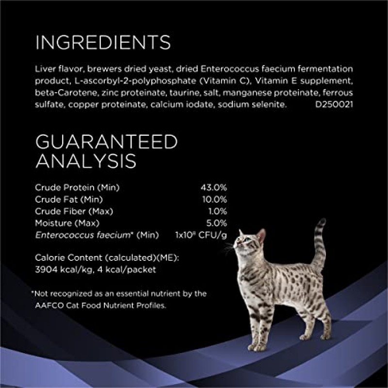 Purina Pro Plan 수의학 보조제 설사가 있는 고양이를 위한 FortiFlora Cat 프로바이오틱 보조제 - (6) 30ct. 상자