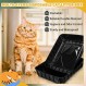 Zubebe 50팩 고양이용 일회용 고양이 쓰레기 상자, 대형 일회용 키티 쓰레기 트레이 상자 19.69 x 15.75 x 3.94인치 대형 실내 고양이용 플라스틱 쓰레기 상자 팬 가정용 여행 휴대용(검은색)