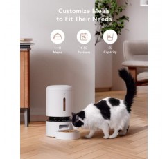 PETLIBRO 5G WiFi 고양이 먹이통(카메라, 양방향 오디오, 낮은 음식 및 막힘 센서, 동작 및 소리 경고 포함) + PETLIBRO 2.5L/84oz Dockstream 무선 펌프가 있는 자동 고양이 분수