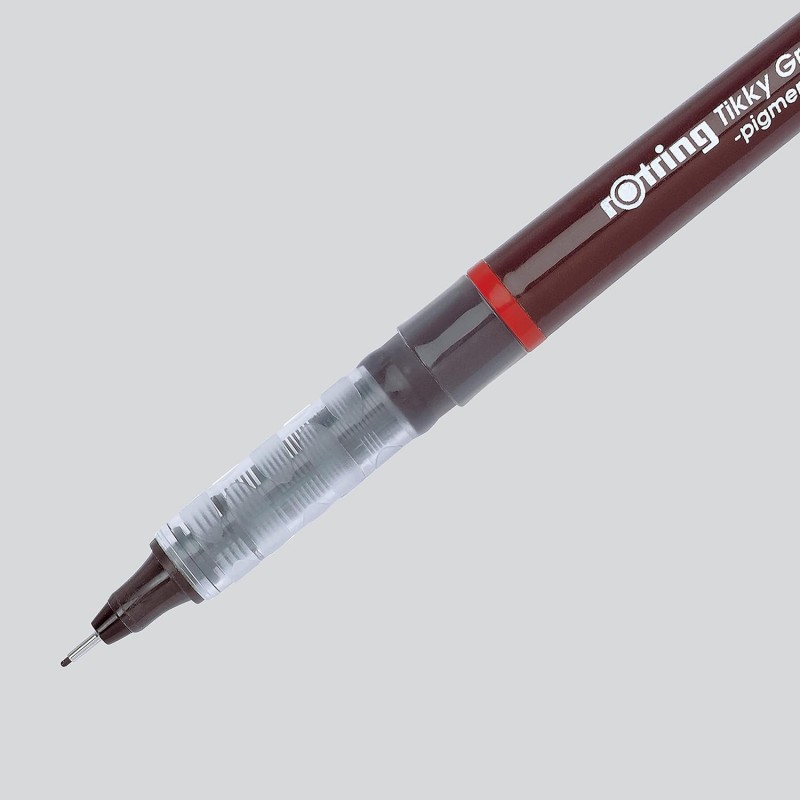 로트링 티키 그래픽 파인라이너 펜 세트 | 0.1mm, 0.3mm 및 0.5mm | 검정 잉크 | 3개