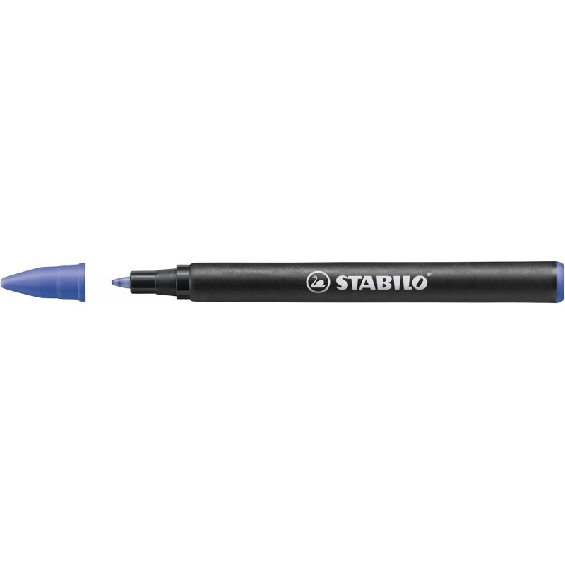 STABILO EASY오리지널 리필용 잉크 카트리지 인체공학적 수성펜 - 20개 팩 블루
