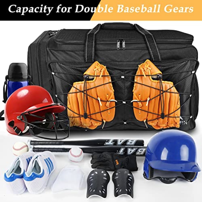 MATEIN 야구 가방, 야구 장비용 초대형 포수 장비 가방