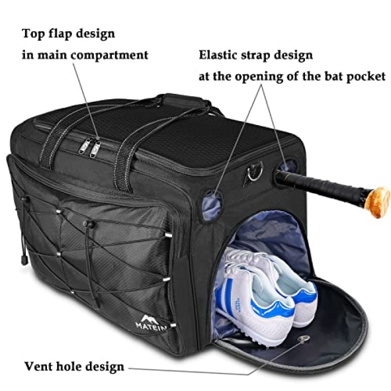 MATEIN 야구 가방, 야구 장비용 초대형 포수 장비 가방