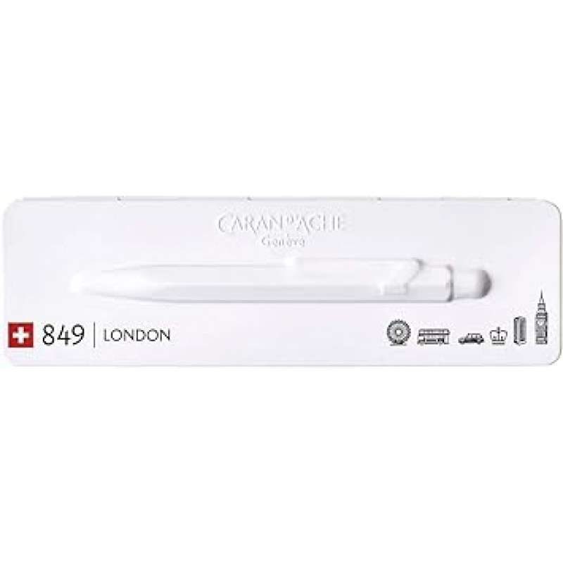 Caran d'Ache CD849-LONDON 849 볼펜 - 블랙/화이트