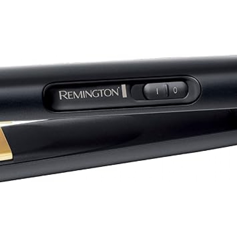 Remington 레밍턴 고데기 S1450 세라믹 코팅 및 스프링 장착 스타일링 플레이트, 215°C 헤어 스트레이트너