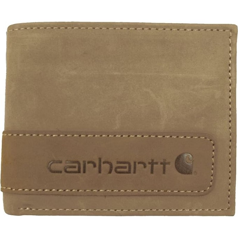 Carhartt 칼하트 남성용 빌폴드 및 패스케이스 지갑, 내구성이 뛰어난 이중 지갑